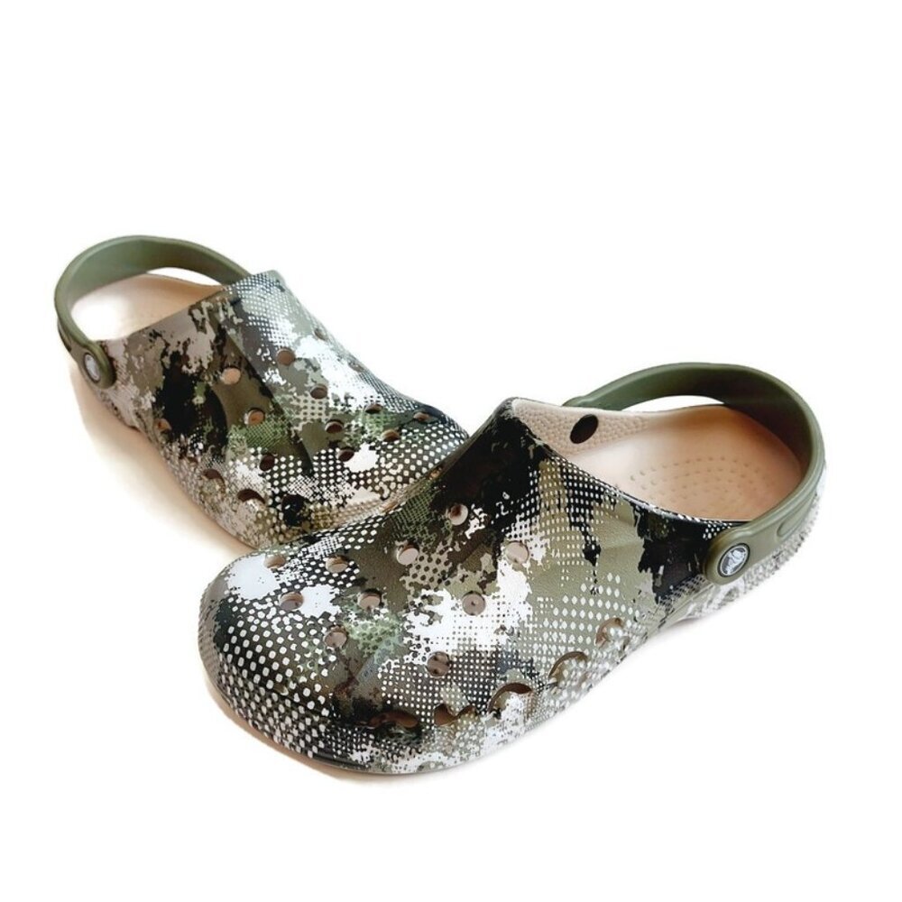 CROCS Mens 10 Womens 12 Baya Seasonal Printed Lightweight Slip On Clogs Shoes - Picture 4 of 8
